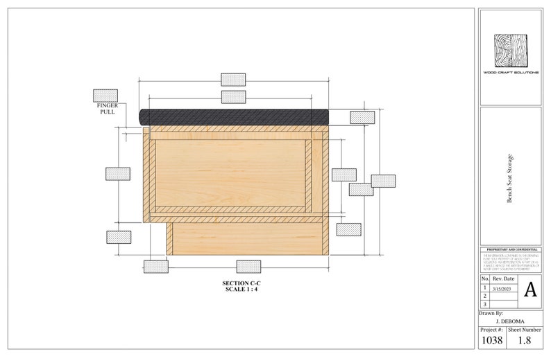 Bench Seat Storage Plans Etsy