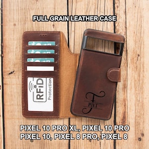 Cartera de piel flor para Google Pixel 10/10 Pro/Pro XL, funda compatible con carga inalámbrica
