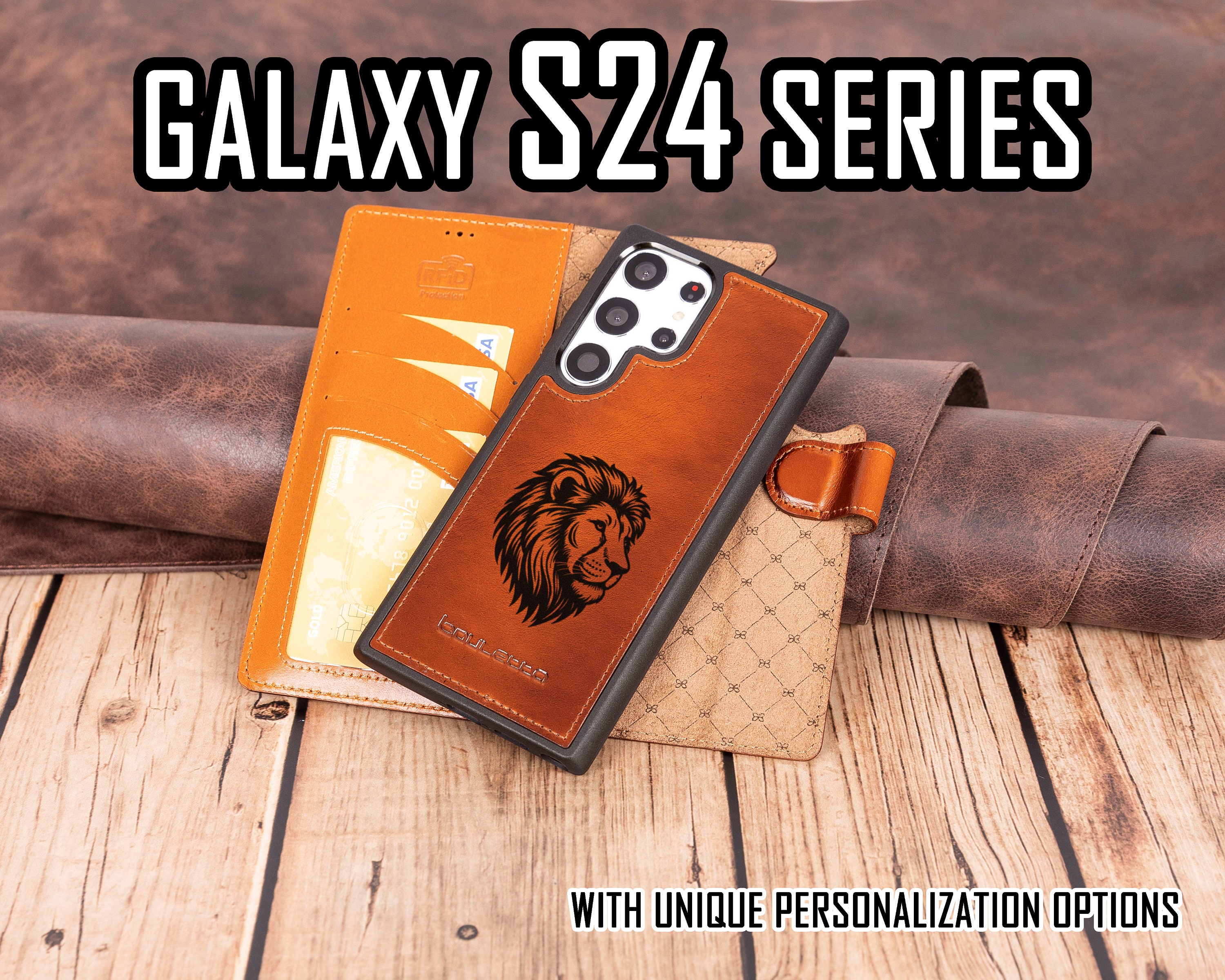 Schutzhülle für Galaxy S24 Ultra, Bizon Case Tur, Dunkelblau