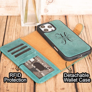 Funda de cuero con cargador inalámbrico/MagSafe para iPhone 16 Pro, funda personalizada para iPhone 16 Pro Max, billetera con soporte para Apple iPhone 16 Pro Max/16 Pro