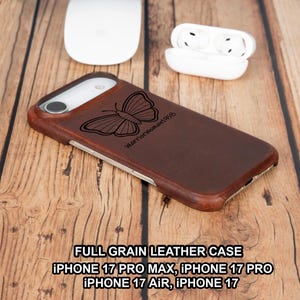 Original Leather MagSafe Case For IPhone 17 Air – Premium 360 Protection