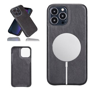 black color apple iphone 13 series leather back cover fully leather case