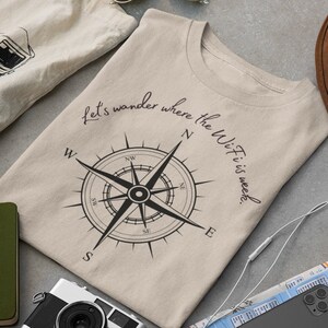 Hiking Shirt, Wander where the WiFi is week, Hiking Lover Gift Shirt, Camping Shirt, Gift Shirt for Camper, Climber Shirt, Camper Shirt