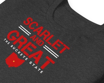 Scarlet and Great Ohio State Buckeyes Fan Shirt