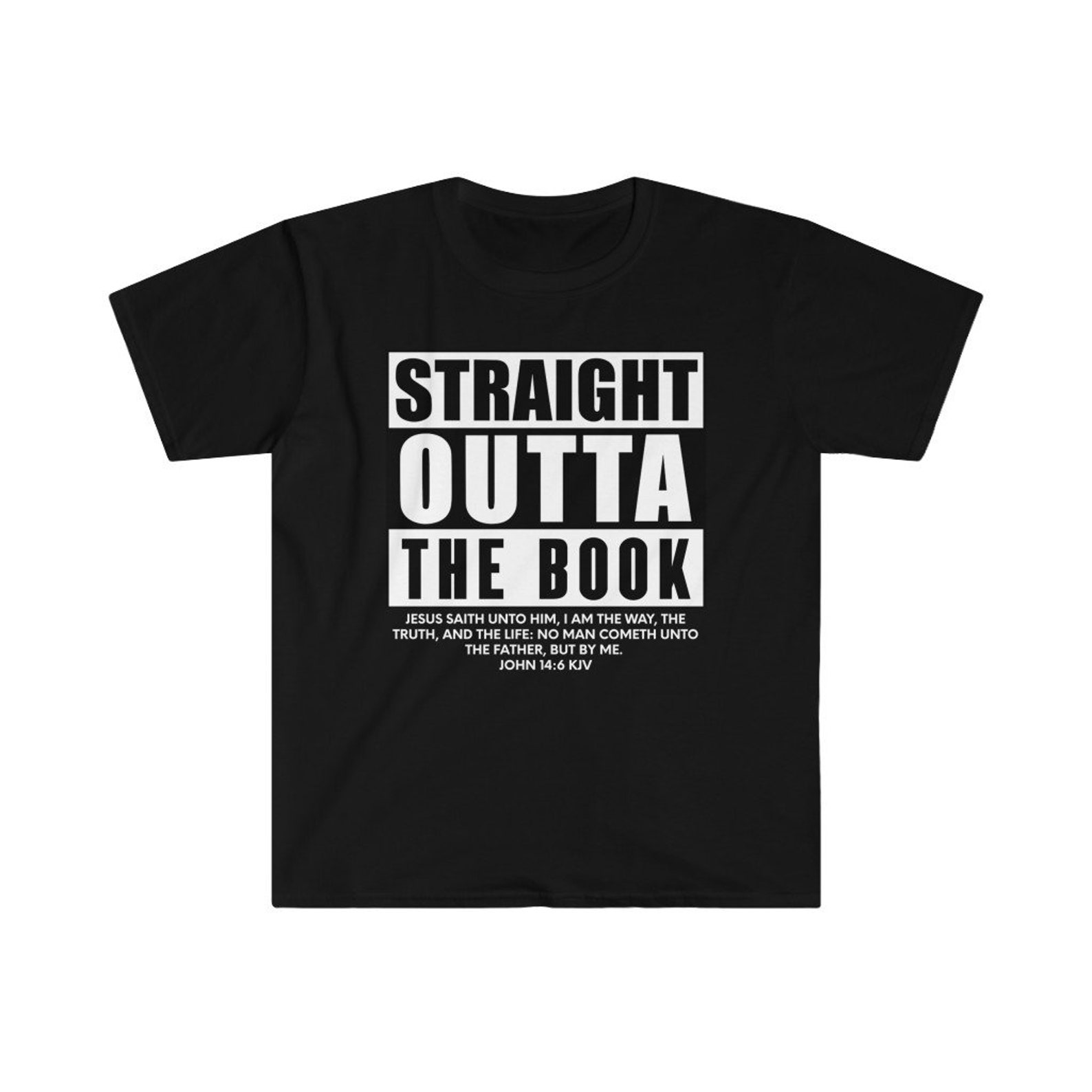 Straight Outta the Book T Shirt Christian Shirt Bible Verse Etsy