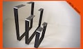 Raw Steel Table Legs: Rustic Industrial Furniture Feet, Bench Desk Stands