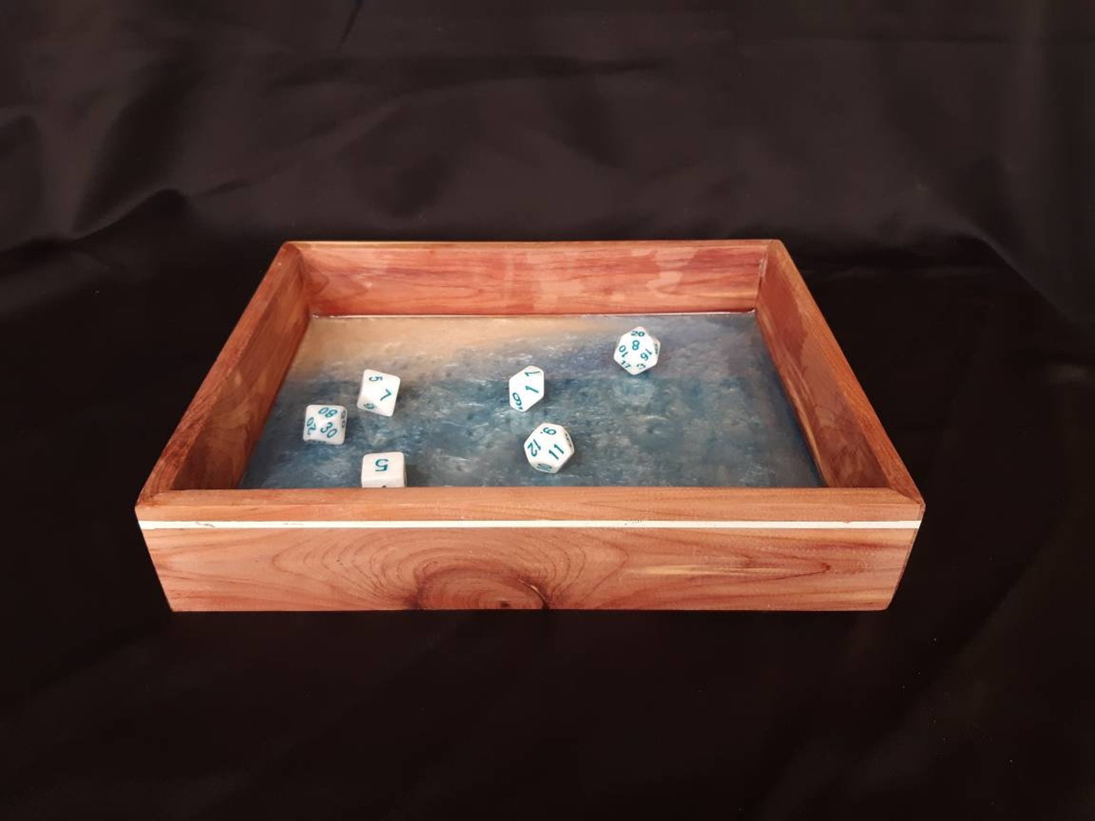 Dice Box With Resin Bottom for Any Dice Rolling Purpose. Etsy
