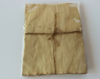 hand writing paper for sale Paper Lot, Stack of Coffee-Dyed Papers, Junk Journal, Art Journal, Blank Writing Pages, Stained - Grungy Papers Available