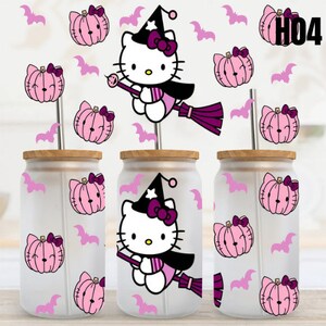 Hello Kitty  UV DTF Transfer, Ready to ship, 16 oz Libbey