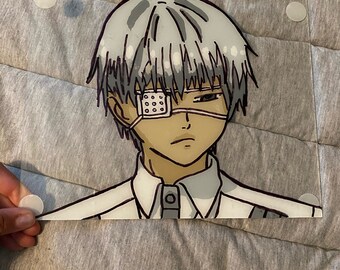 Ken Kaneki Tokyo Ghoul Glass Painting Etsy Ken Kaneki Tokyo Ghoul Glass Painting Etsy