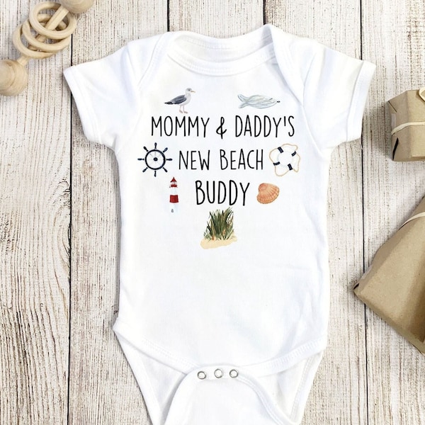 Beach Baby Onesie®, Beach Onesie®, Nautical Onesie®, Beach Bum Onesie®, Beach Baby Shower, Beach Bodysuit, Beach Boy Onesie®