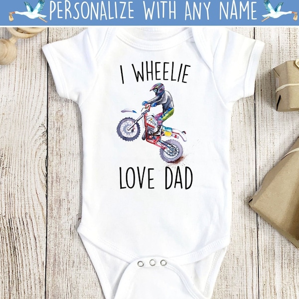 Dirt Bike Onesie®, Motocross Onesie®,  Dirt Bike Onesies®, Dirt Bike Baby Gift, Motocross Baby Gift, Baby Shower Gift, Motocross Baby Gift