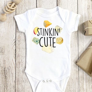 Stinkin' Cute Cheese Onesie®,  Cheese Lover Onesie®, Wine Baby Gift, Wine Onesie®, Cheese Baby Gift, Cheese Baby Onesie®