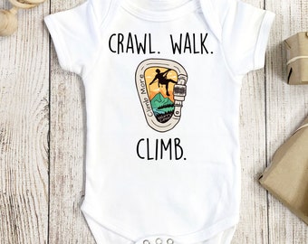 Rock Climbing Onesie®, Bouldering Onesie®, Mountaineering Onesie®, Mountain Onesie®, Rock Climbing Baby Gift, Mountaineering Baby Gift