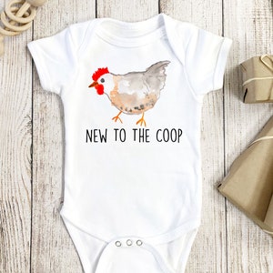 Funny Farm Onesie®, Chicken Onesie®, Chicken Baby Gift, Funny Chicken Onesie®, Farm Onesie®, Farm Baby Gift, Farm Baby Gift image 1