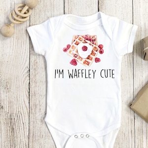 Waffle Onesie®, Waffle Baby Gift, Breakfast Onesie®, Cute Baby Onesie®,  Pancakes Baby Gift,  Foodie Baby Gift, Pancakes Onesie®