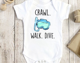 Snorkeling Onesie®, Snorkel Onesie®, Scuba Onesie®, Daddy's Future Diving Buddy, Diving Onesie®, Scuba Baby Gift, Diving Baby Gift