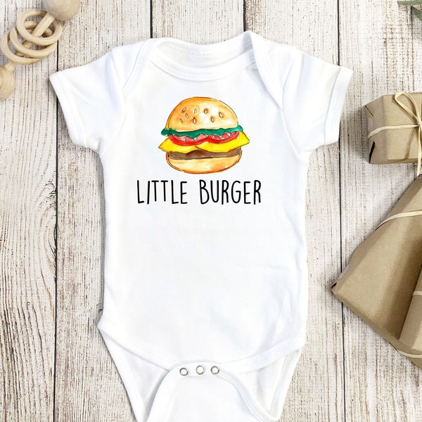 Burger Onesie®, Hamburger Onesie®, Cheeseburger Onesie®, Burger Baby Gift, Hamburger Baby Gift, Baby Shower Gift, BBQ Onesie®, BBQ Baby gift