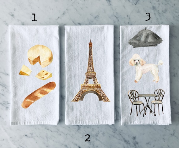 Geschirrtuch, Handtuch französisch, Geschenk französisch, Geschenk französisch, Geschenk französisch, Geschenk Frankreich, Geschenk Paris, Eiffelturm, Geschenk Frankreich, Geschenk Lehrer