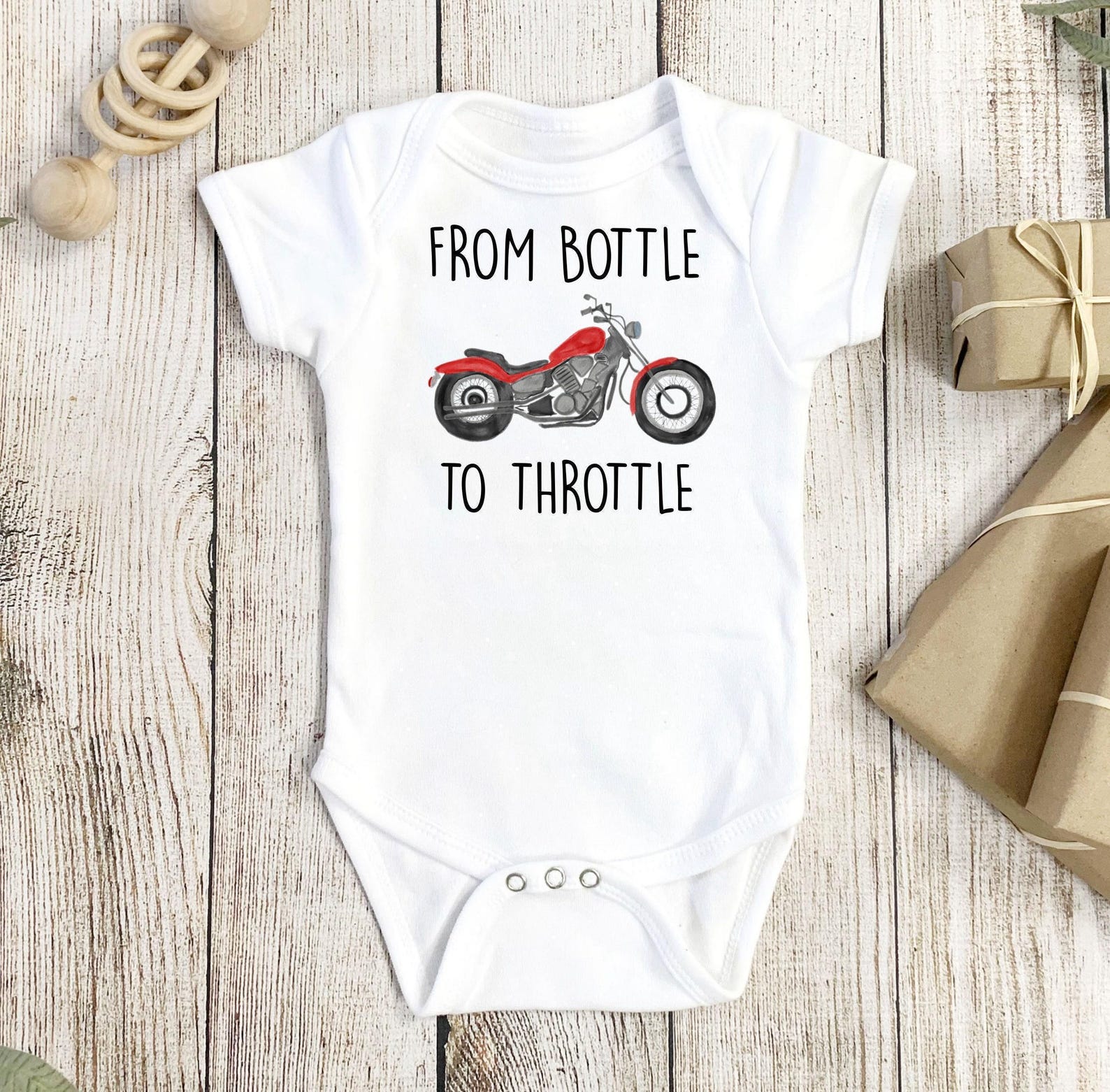 Motorcycle Onezy Motorcycle Onesie®, Riding Buddy Onesie®, Motorcycle Baby Gift, Baby ...