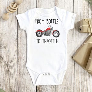 Motorcycle Onesie®, Riding Buddy Onesie®, Motorcycle Baby Gift, Baby Shower Gift, Cute Baby Onesie®, Motorcycle Onesie®, Dirt Bike Onesie® image 1