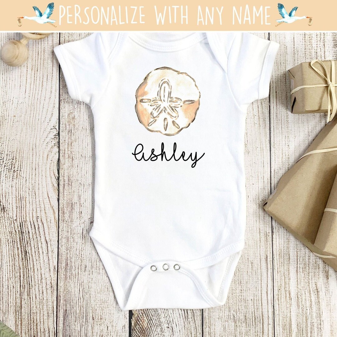 Seashell Onesie®, Tropical Onesie®, Seashell Baby Gift, Vacation Onesie®, Beach Onesie®, Beach