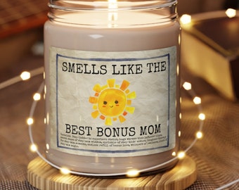 bonus mom candle, bonus mom gift, mothers day gift, step mom gift, bonus mom, stepmom gift, mothers day candle, gift for bonus mom