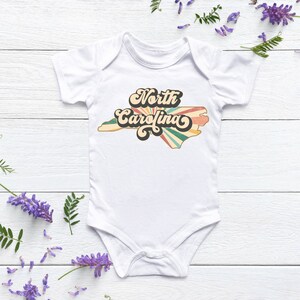 north carolina, baby shower gift, north carolina baby, baby onesie®, north carolina gift, carolina onesie®, new baby gift, north