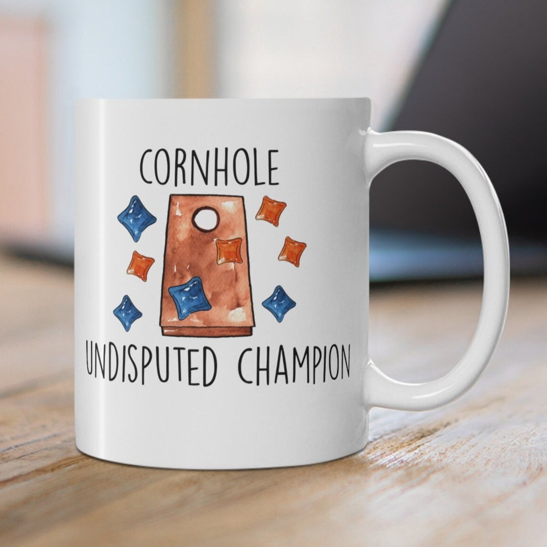 Cornhole Mug, Cute Cornhole Gift, Funny Cornhole Gift, Cornhole Trophy