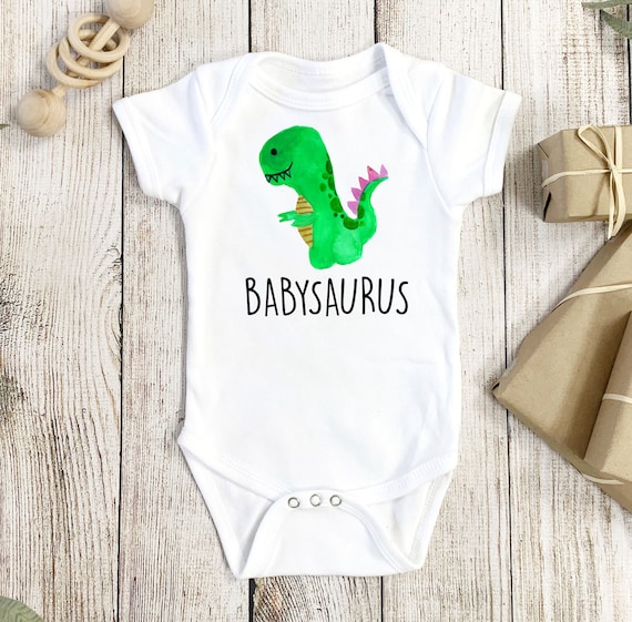 Babysaurus Onesie Dinosaur Onesie Dinosaur Baby Gift Cute