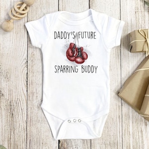Boxing Onesie®, Boxing Baby Gift, Future Boxer Onesie®, MMA Onesie®, MMA Baby Gift, Sparring Buddy Onesie®, Little Bruiser Onesie®