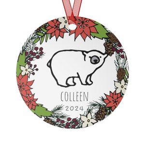 polar bear ornament, christmas ornament, bear ornament, polar bear, christmas ornaments, christmas decor, christmas bear, polar bear gift zdjęcie 2