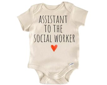 baby shower gift, social worker onesie®, social worker, social worker baby, profession onesie®, occupation gift, social worker gift, social