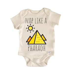 Pyramid Pharaoh Egypt Onesie® - Cute Funny Clothes Newborn Infant Baby Shower Onesie® Romper Personalized Outfit