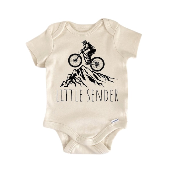 Sender Mountain Bike Baby Onesie® Newborn Cotton Onesie® Baby Shower Gift