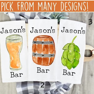 Bar Towels, Man Cave Towels, Man Cave Gift, Cocktail Bar Towel, Pub Towels, Pub Room Gift, Beer Gift, Brewery Towels, Pub Decor, Bar Decor