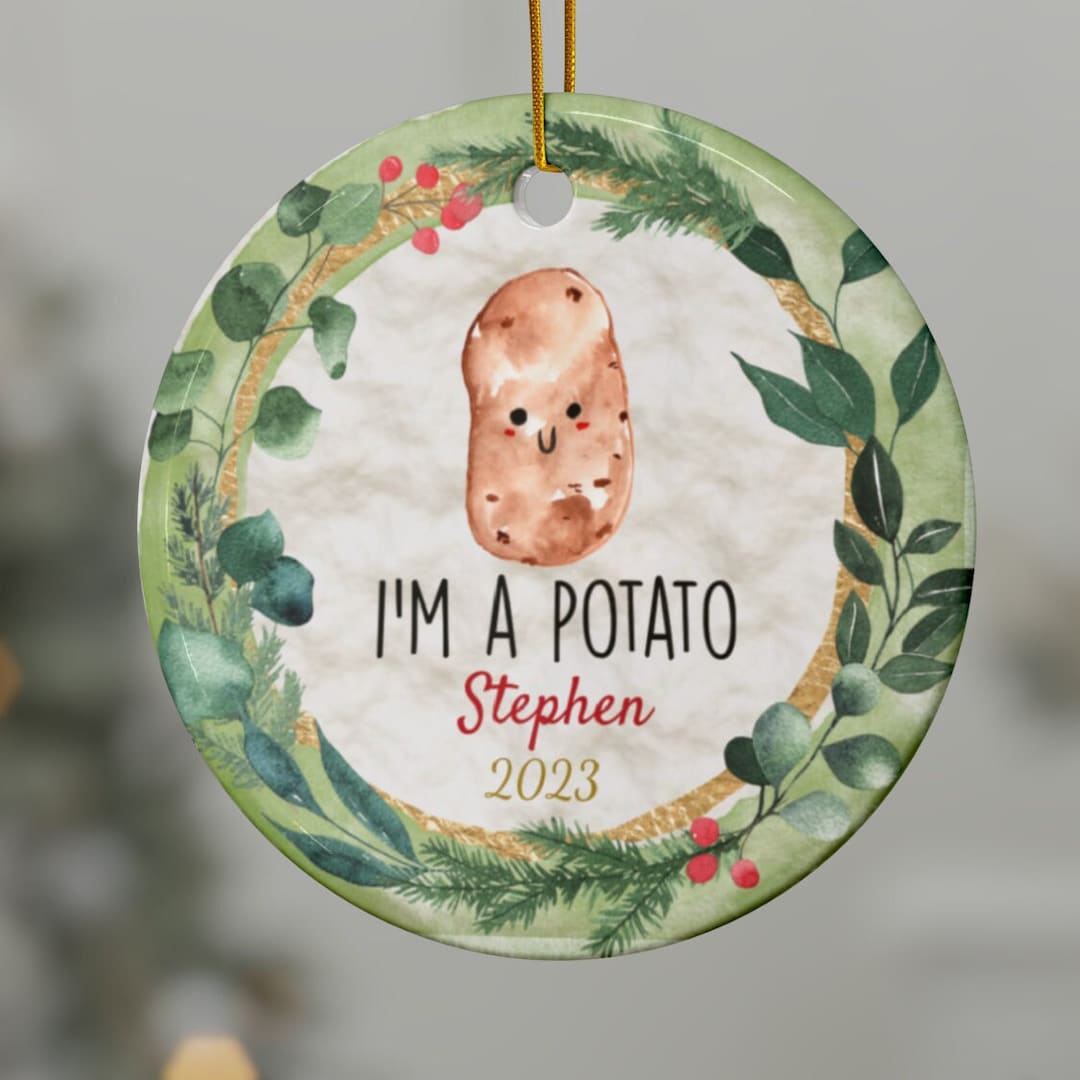 Potato Ornament, Christmas Ornament, Potato, Christmas Decor, Potato