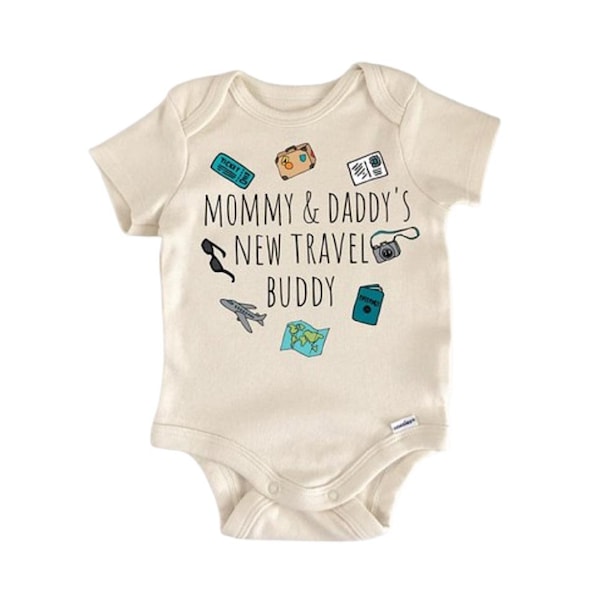 Body de bebé de algodón para recién nacido, diseño de avión de aventura y viaje, regalo para baby shower