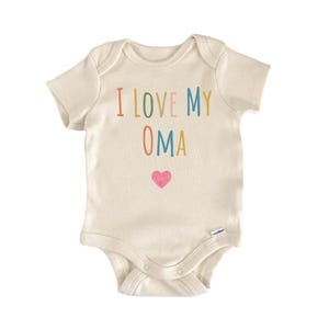 I Love My Oma Onesie® Newborn Cotton Onesie® Baby Shower Gift
