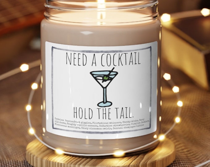 cocktail candle, candle, gift for her, cocktail, soy candle, housewarming gift, christmas gift