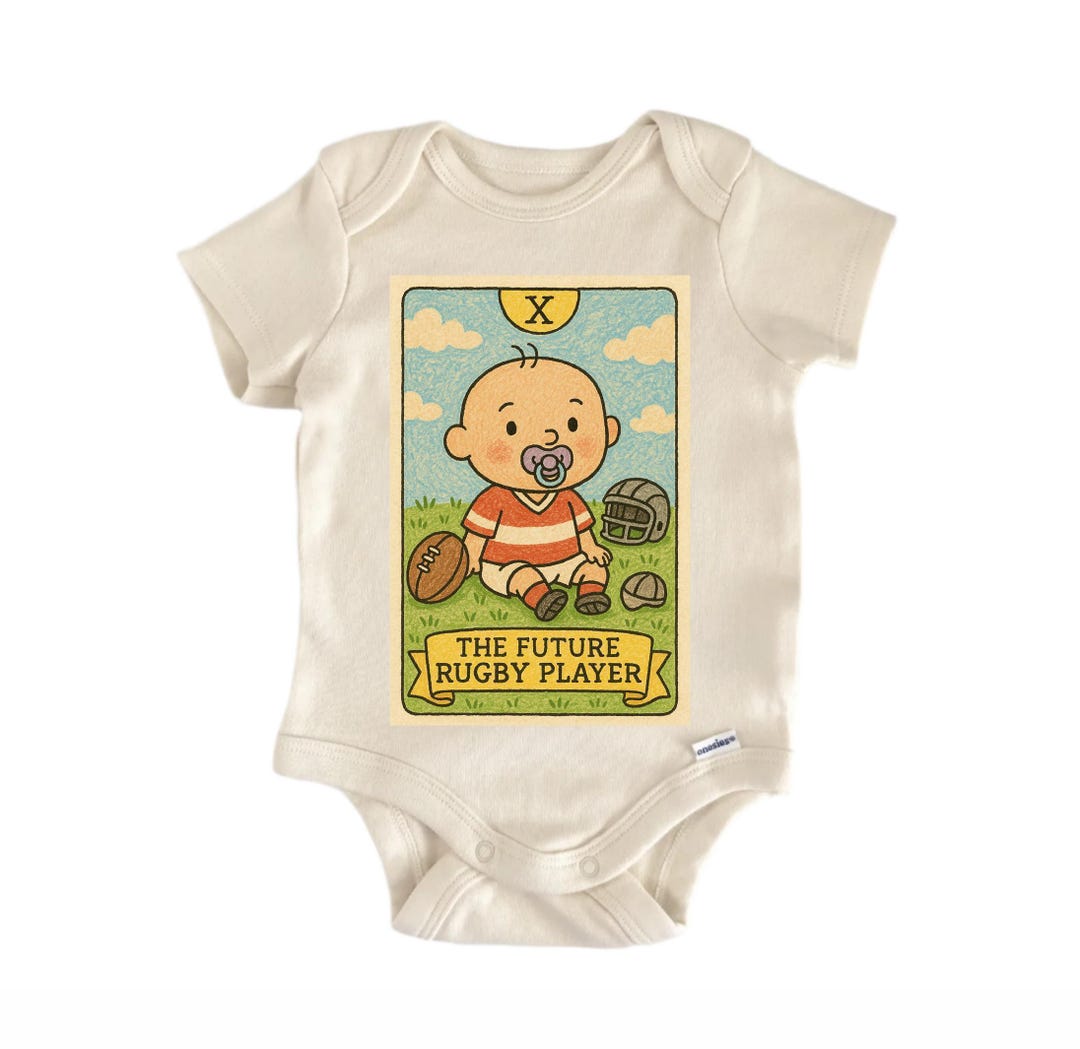 Boy Baby Rugby Rompers Future Rugby Player Onesie® - Cute Funny Clothes Newborn Infant Baby ...