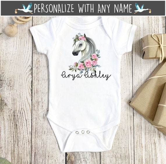 Horse Onesie® Equestrian Onesie® Horse Onesies® Farm Baby Etsy