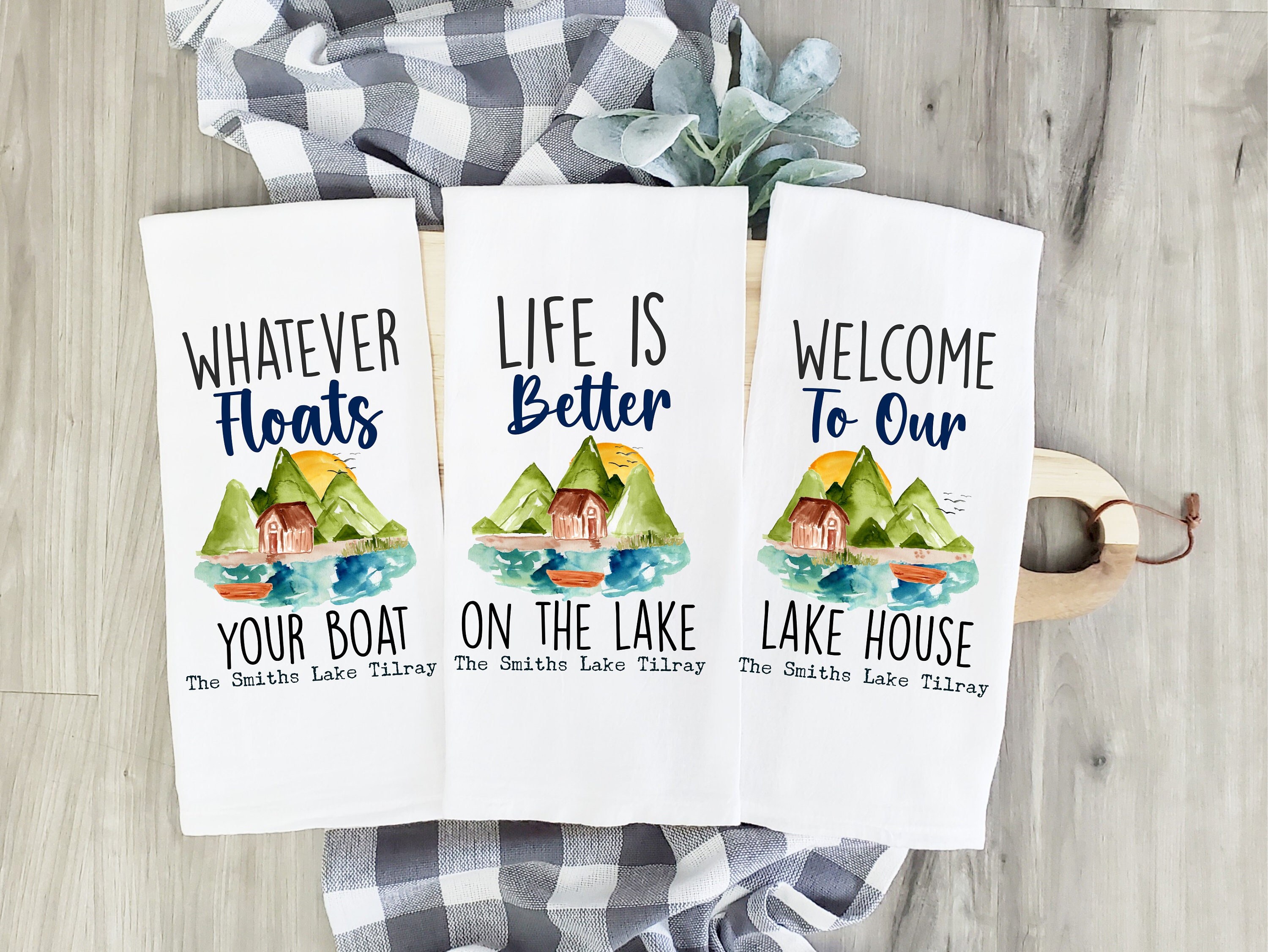 Lake house online kitchen towels