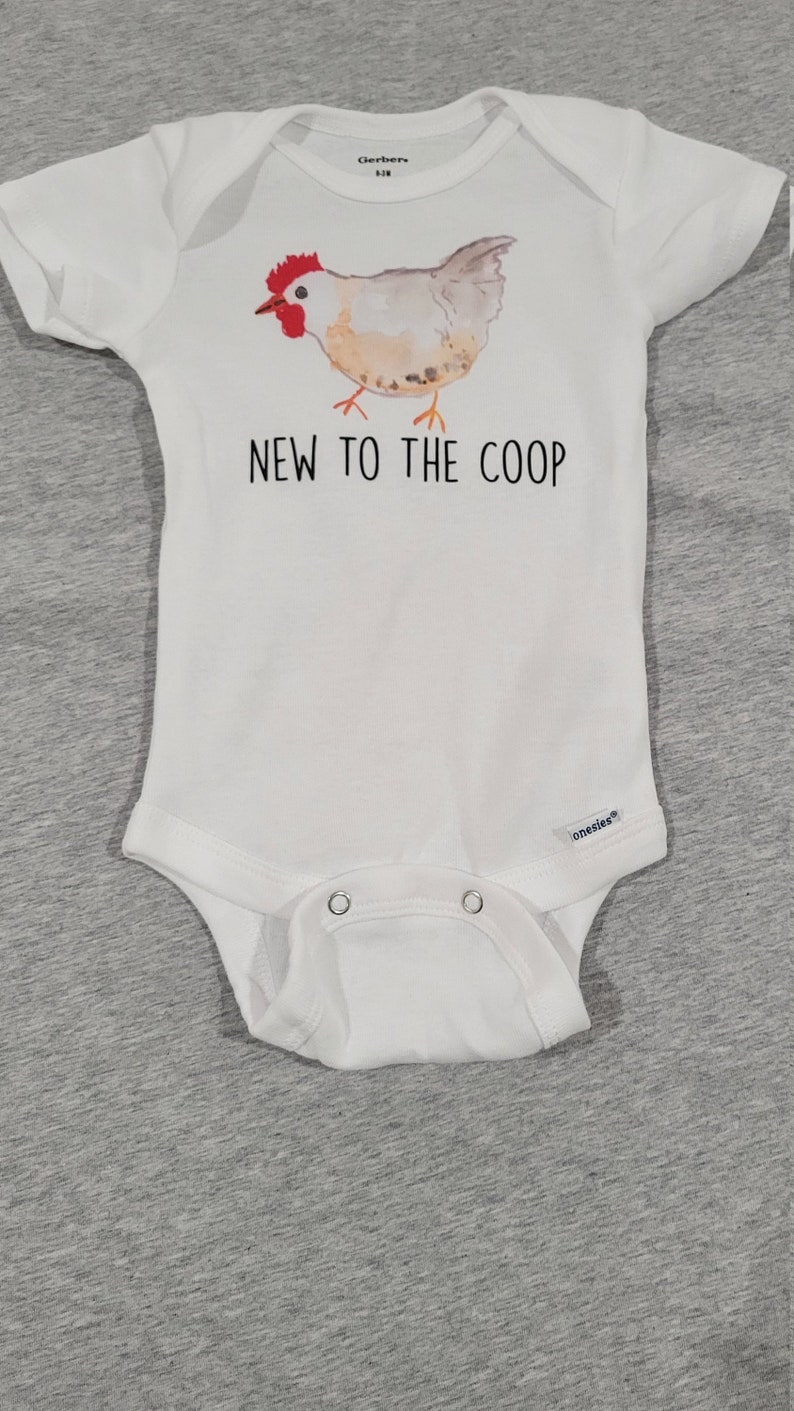 Funny Farm Onesie®, Chicken Onesie®, Chicken Baby Gift, Funny Chicken Onesie®, Farm Onesie®, Farm Baby Gift, Farm Baby Gift image 5