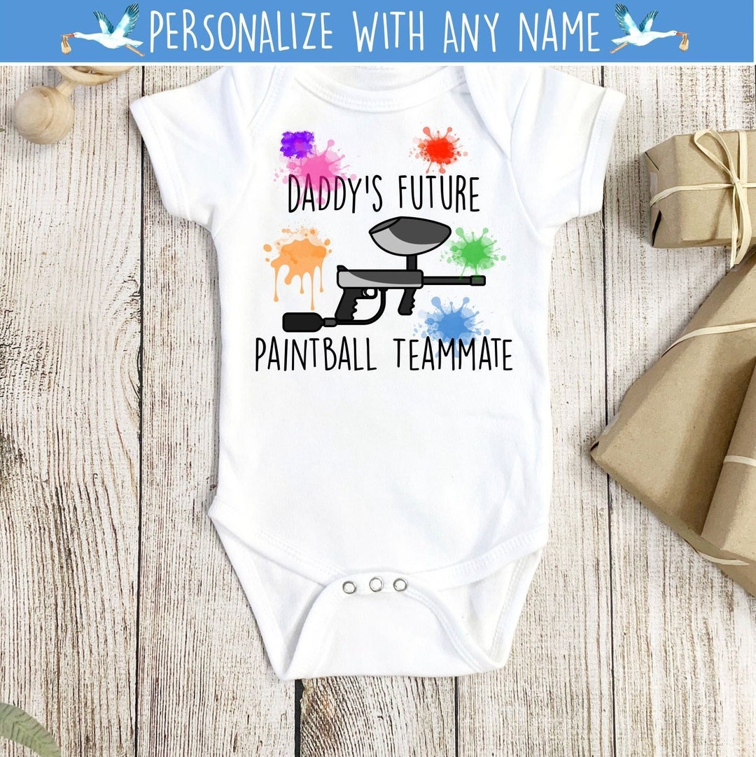 Paintball Onesie®, Paintball Baby Gift, Paintball Shirt, Personalized