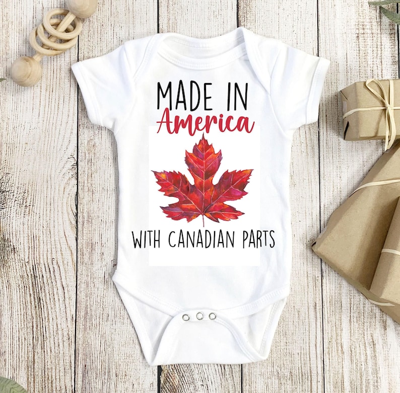 Canada Onesie®, Canadian Onesie®, Canada Baby Gift, Canadian Baby Gift, Canada Day Onesie®, Maple Leaf Onesie®, Maple Leaf Baby Gift image 1