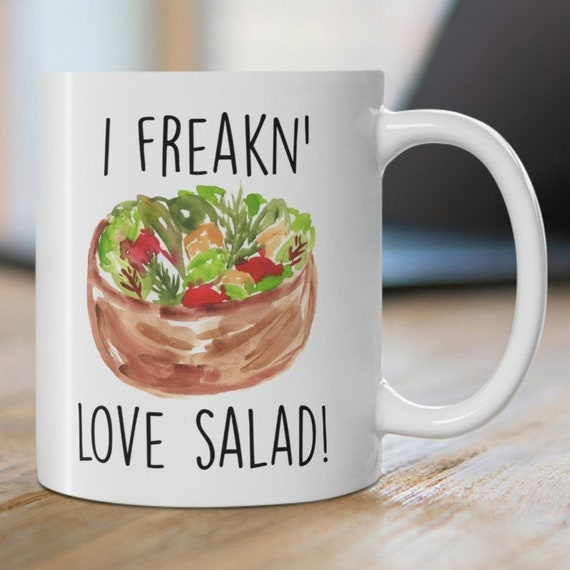 Salad Lover Gift, Salad Gift Idea, Funny Salad Gifts, Salad Coffee