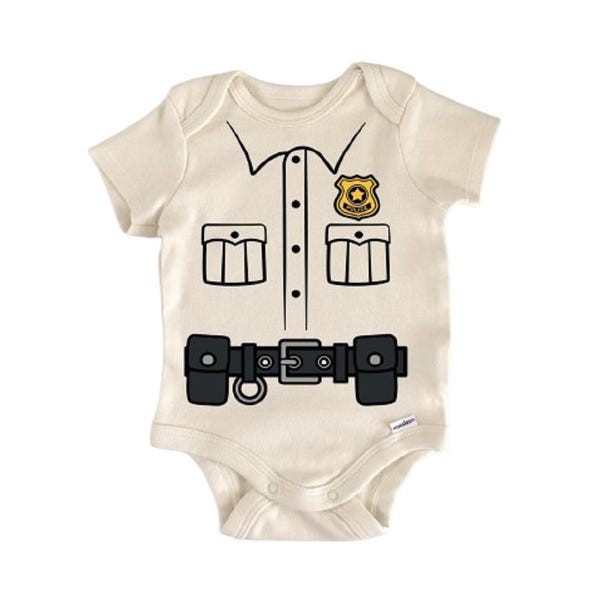 Police Officer Cop Blue Baby Onesie® Newborn Cotton Onesie® Baby Shower Gift