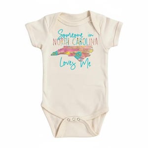 North Carolina - Baby Boy Girl Clothes Infant Bodysuit Funny Cute Newborn  Funny Cute Onesie® | North Fork Forager LLC