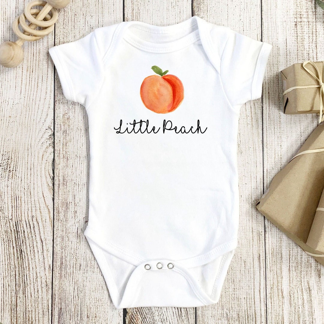 Peach Onesie®, Peach Baby Gift, Tropical Onesie®, Fruit Baby Gift